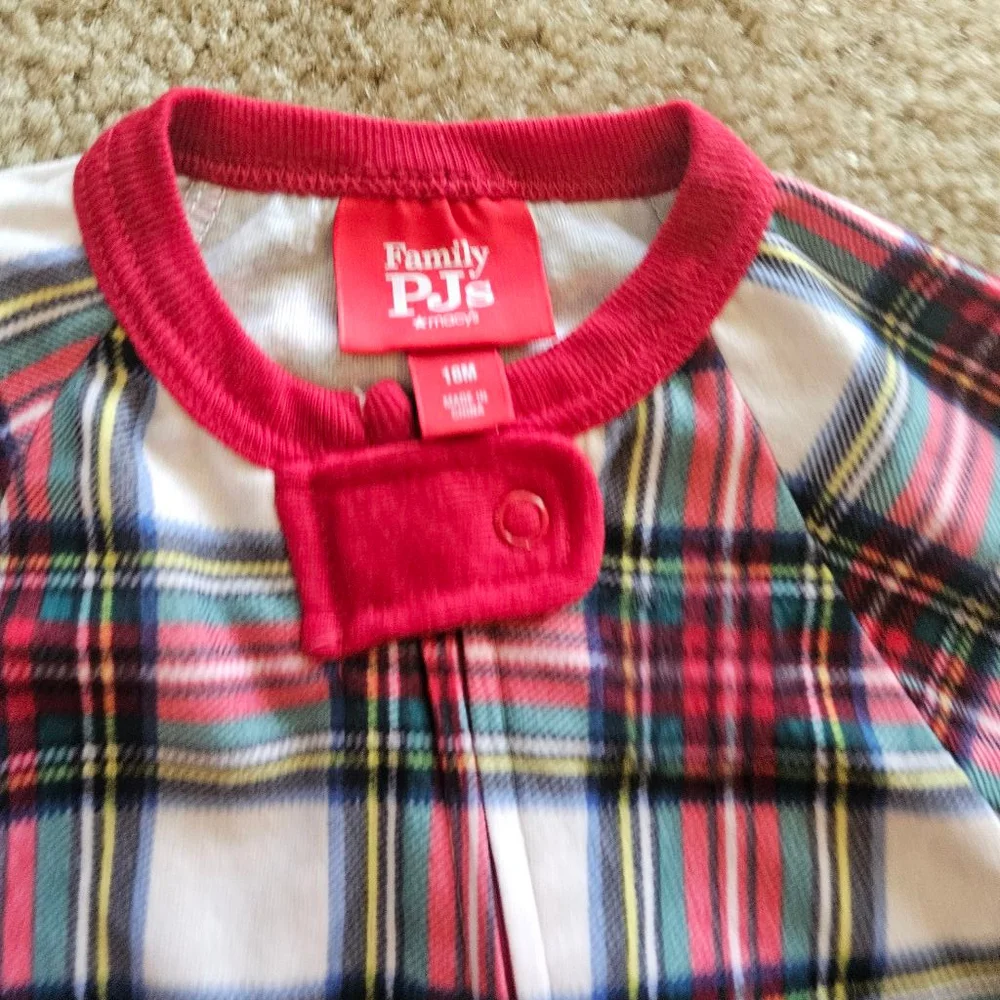 Plaid Pajama Set 18M 2 Sets